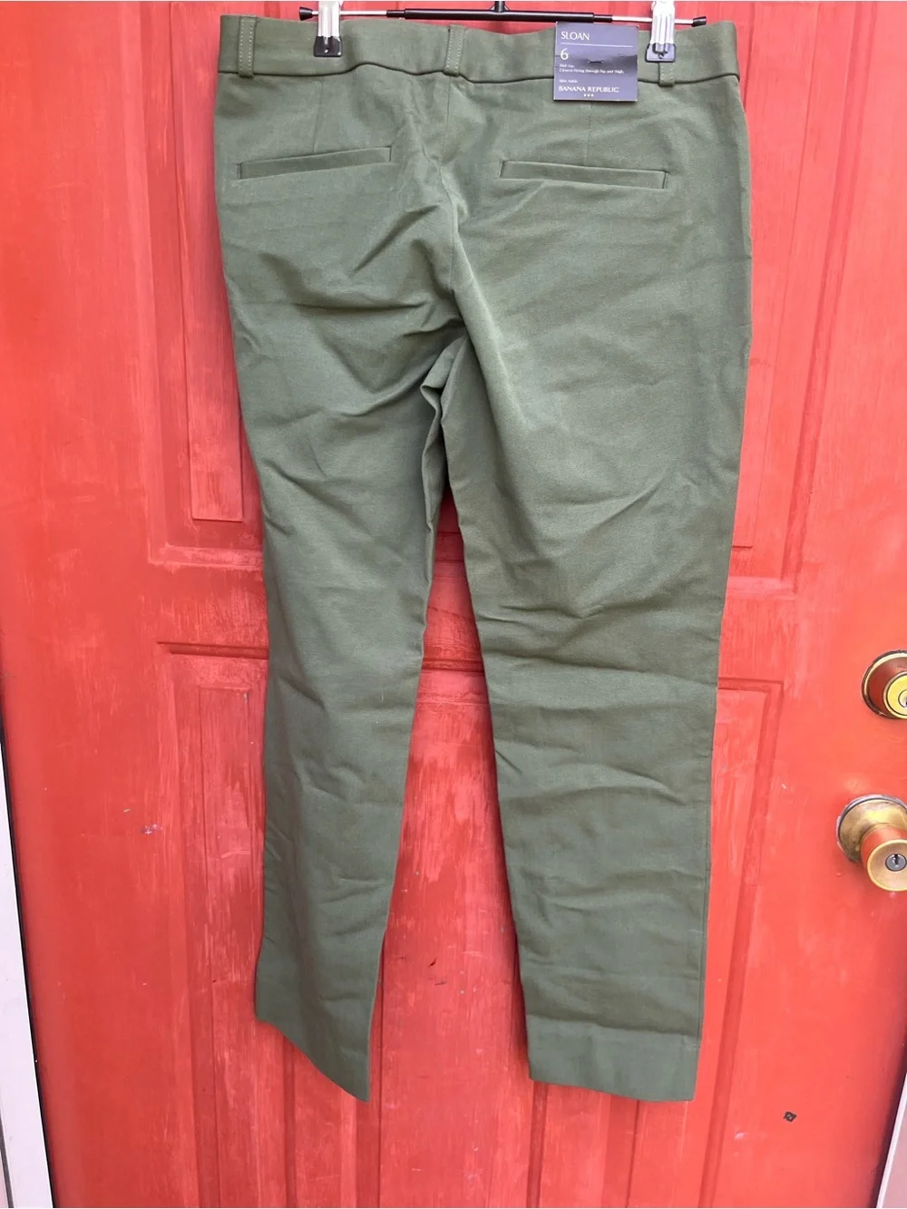 NWT Banana Republic Sloan size 6 Green Dress Pants